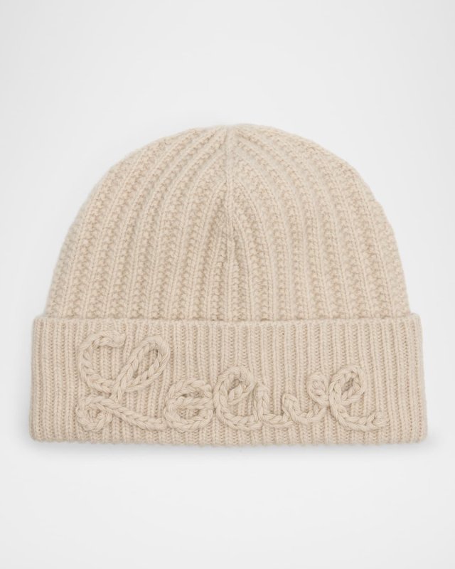 Logo-Print Wool Beanie